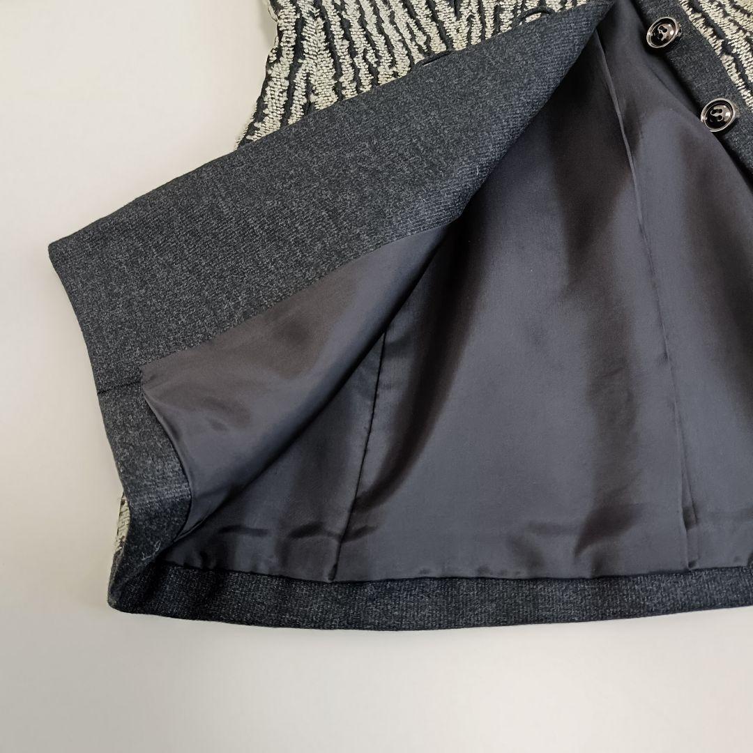 美品 クリスチャンディオール ノーカラーツイード調ジャケット ヴィンテージ 9号