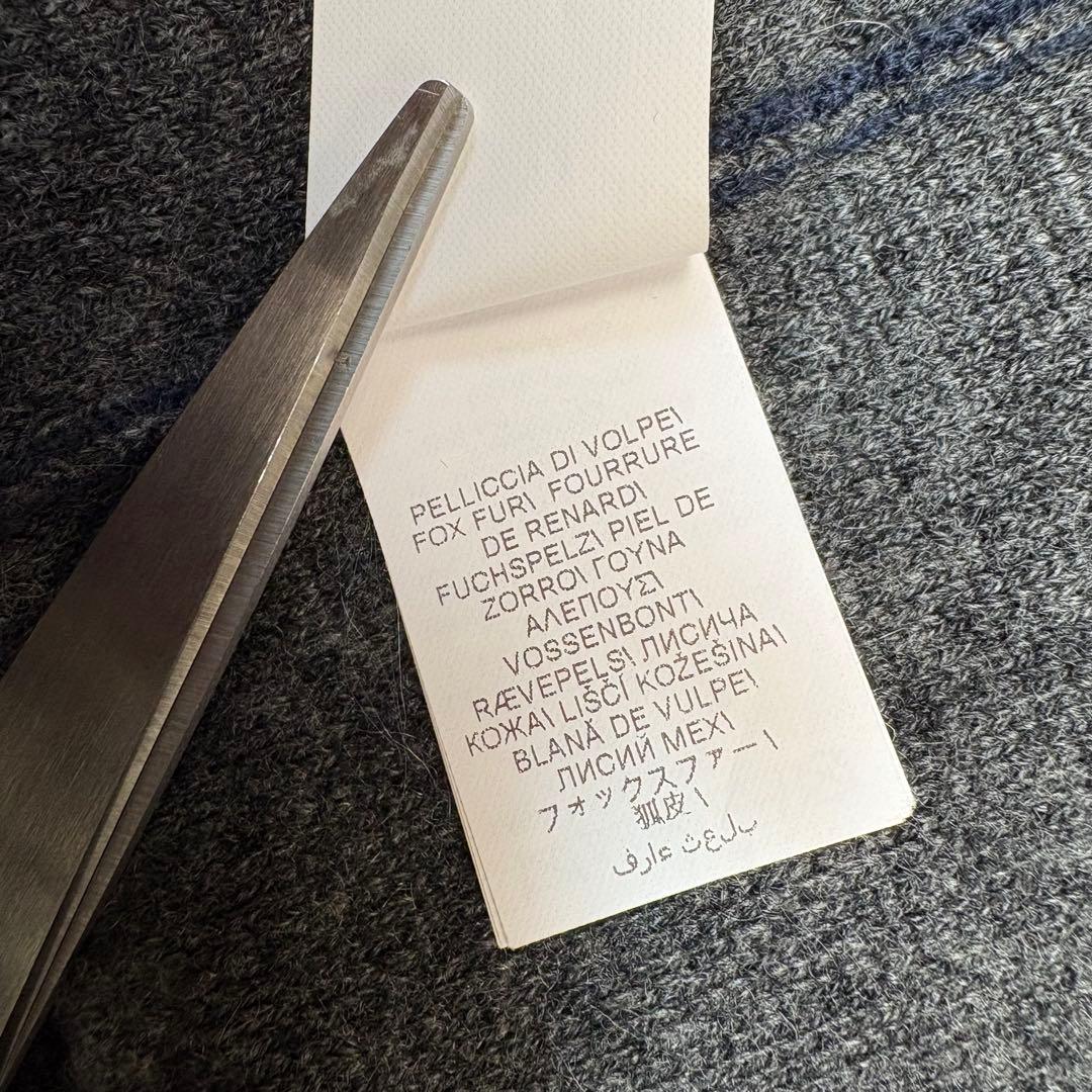 未使用品 BRUNELLO CUCINELLI カシミヤ100 ポンチョ ファー