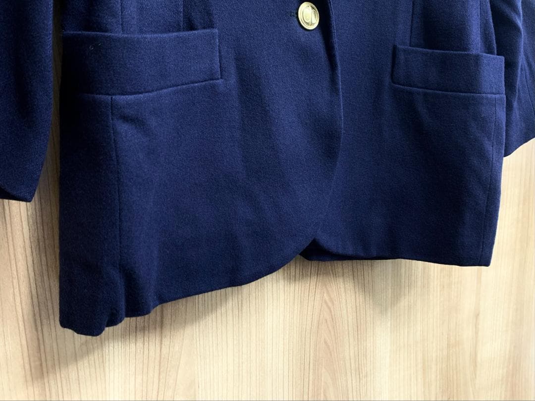 クリスチャンディオール 紺 ブレザー ジャケット 旧ロゴ ワッペン