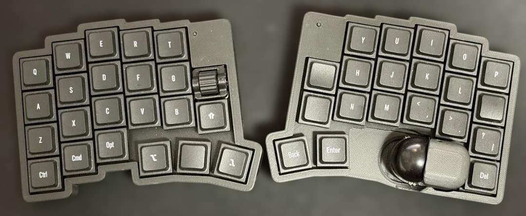 roBa LP 完成品 無線接続 左右分割 キーボード(中古)