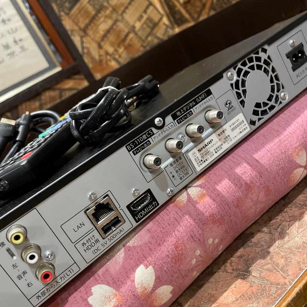 SHARP BD-W580 12倍録 500GB 純正リモ等付フル装備 完動品！