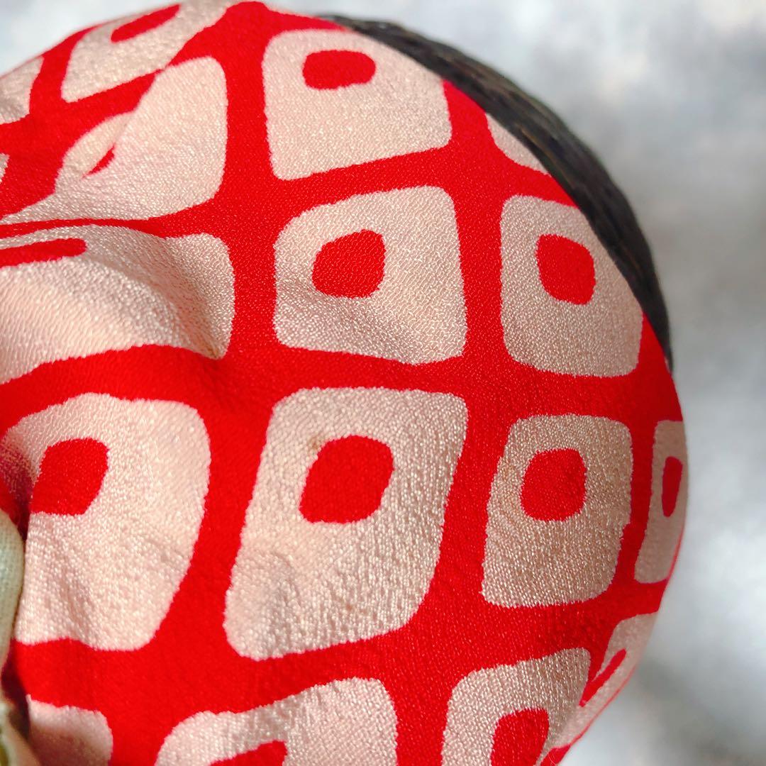 浴衣　巾着　お祭り　いちご　苺　カバン　かごバッグ　豆千代モダン　籠バッグ