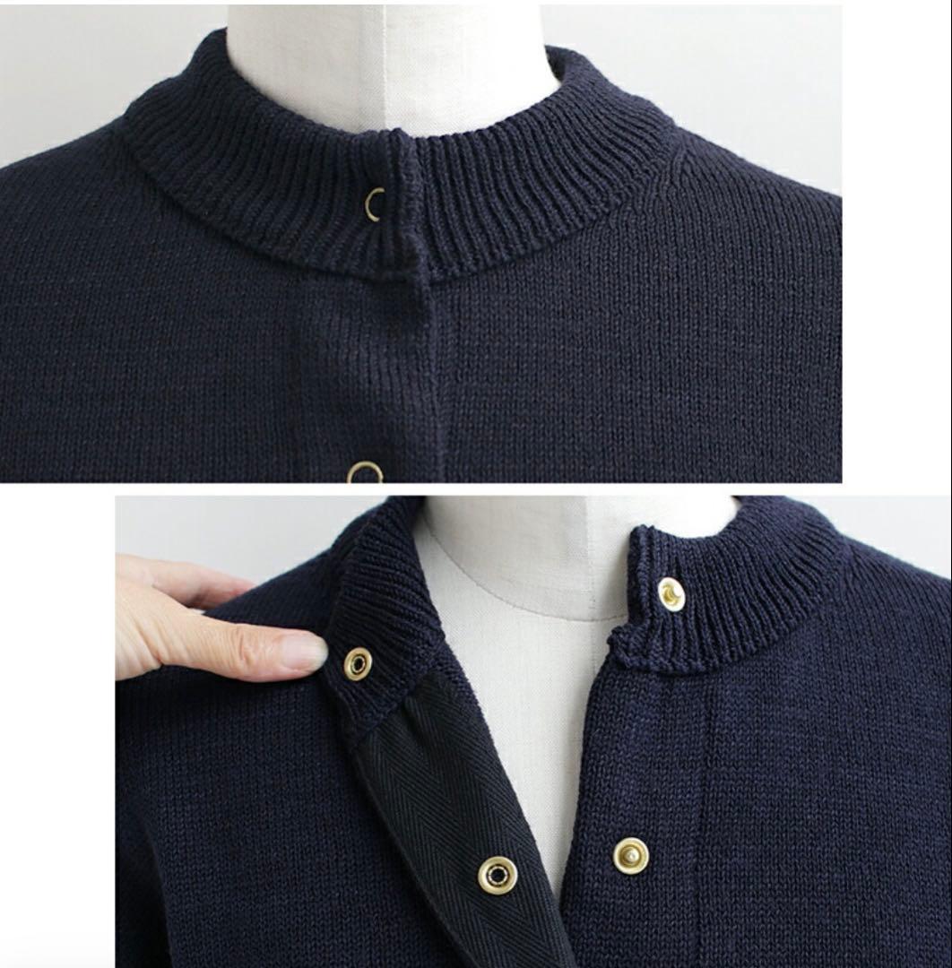 THE SHINZONE シンゾーン　ロングリブカーディガン　ネイビー