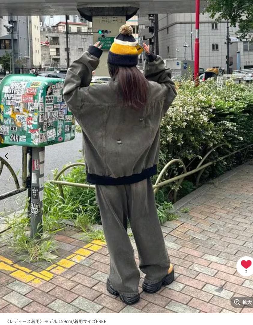 最終お値下価格PAGEBOY 【PBLIM】ダメージデニムブルゾン