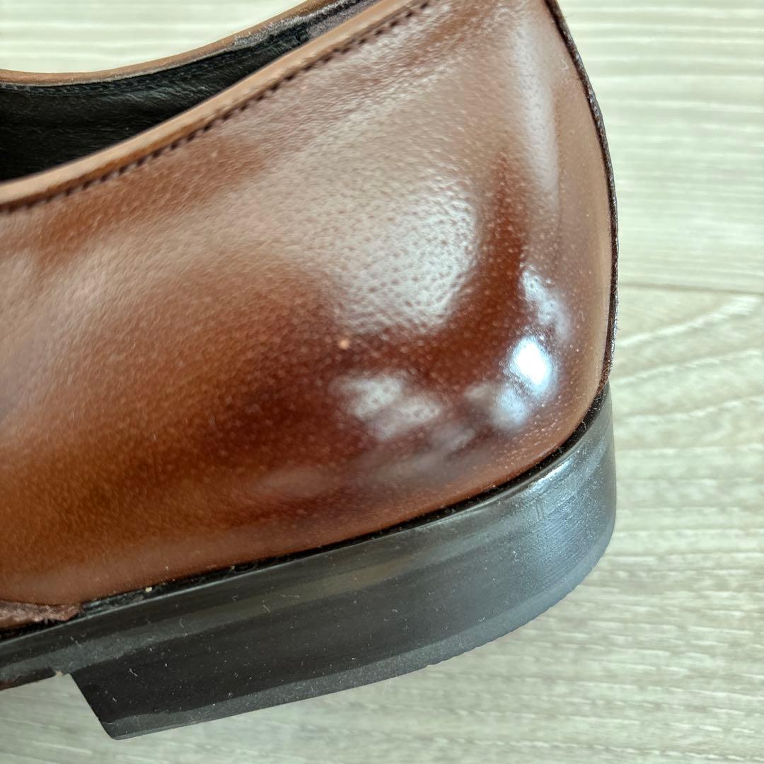 ブラウンレザー ドレスシューズ 日本製　卒業式　おしゃれ