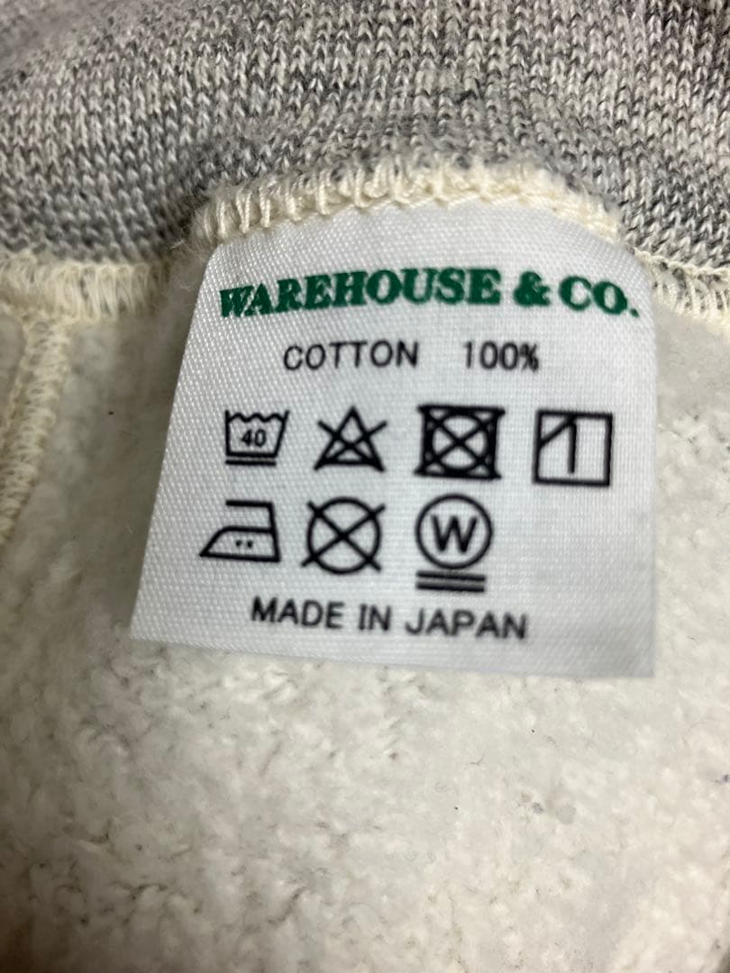 WAREHOUSE タートルスウェット lot.468 杢グレー