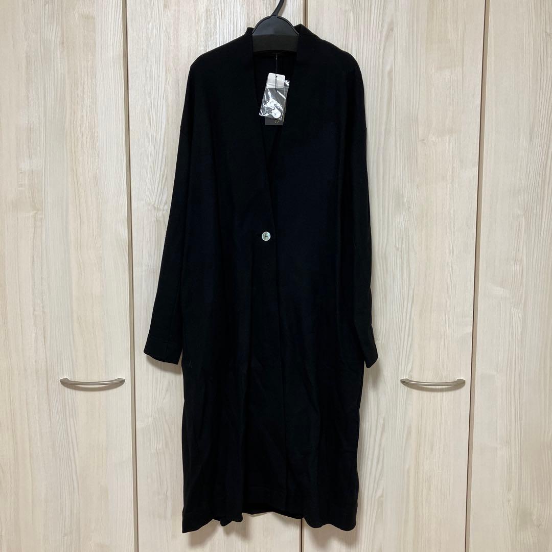 【新品】 Aga ウール スムース ガウンジャケット ノーカラー 日本製