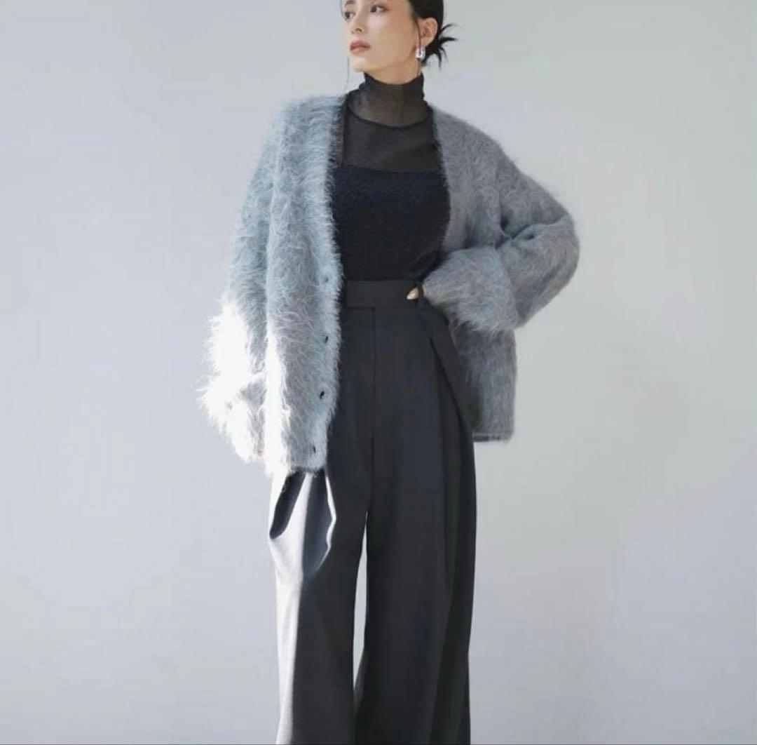 アニュアンス■anuans■スーリーアルパカニットカーディガン