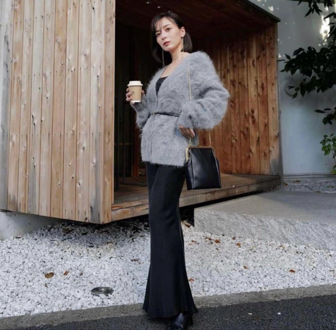 アニュアンス■anuans■スーリーアルパカニットカーディガン