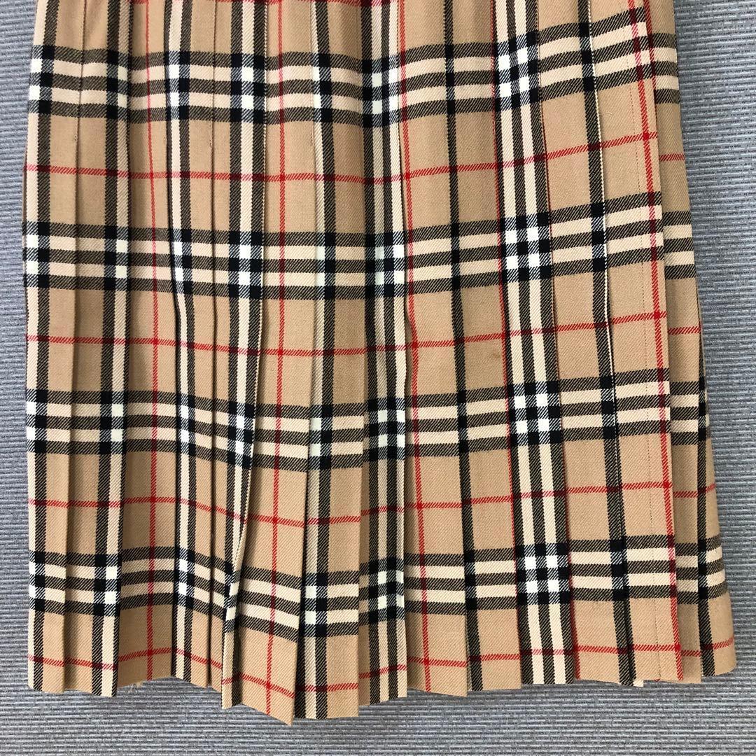 BURBERRY ノバチェック プリーツ ラップスカート 36 ベージュ