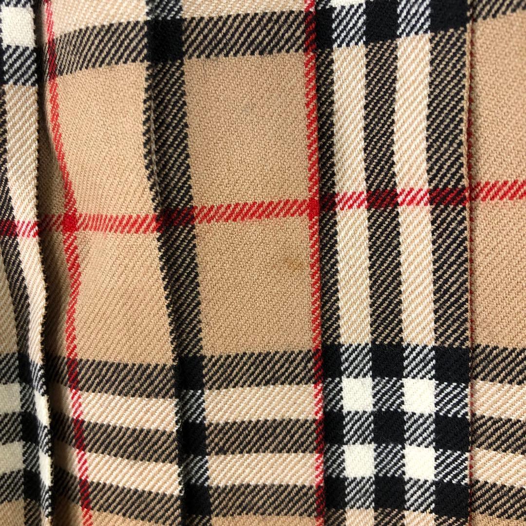 BURBERRY ノバチェック プリーツ ラップスカート 36 ベージュ