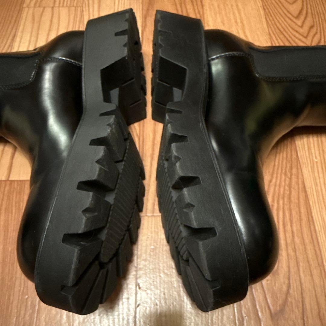 【 ZARA 】 チャンキートラックソール チェルシーブーツ （42）