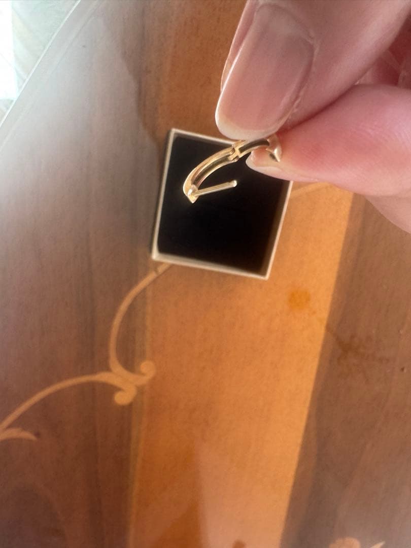 片耳/JUPITER 【K10】ストレートフープピアス/ユニセックス