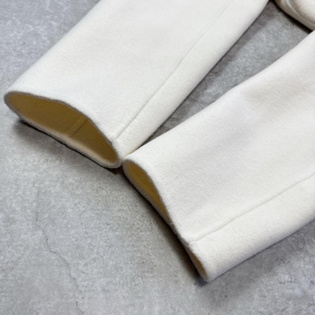 u-big 石井毛皮 ウールダブルフェイス FOXポケットファーコート S