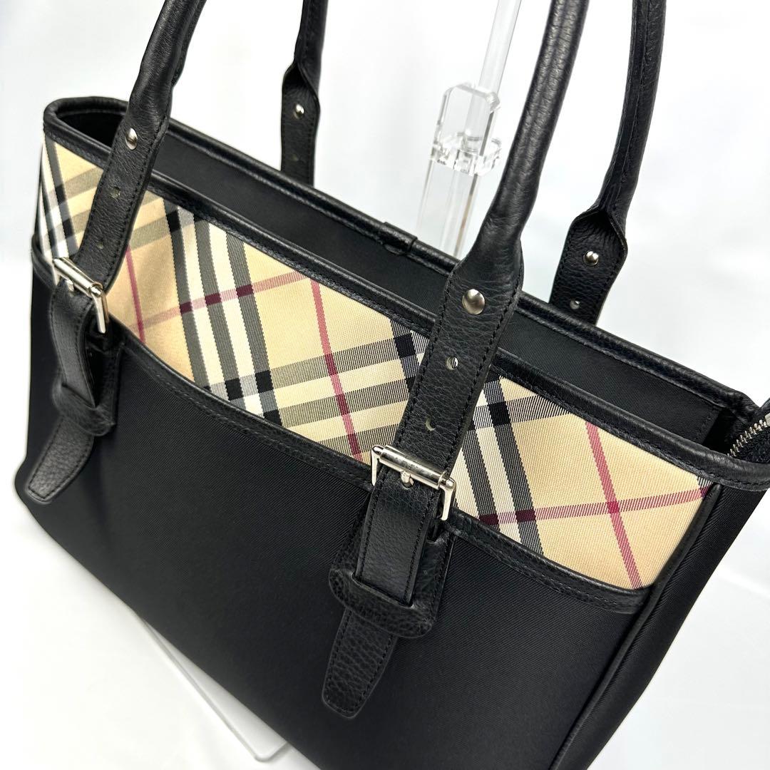 【美品】 バーバリー ノバチェック トートバッグ ビジネスバッグ A4可