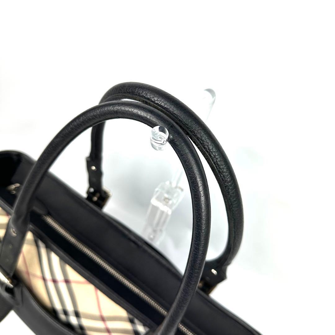 【美品】 バーバリー ノバチェック トートバッグ ビジネスバッグ A4可