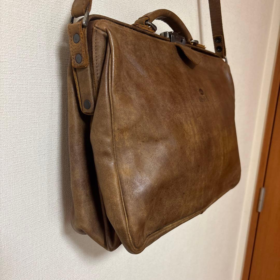 ppajdj　ドクターバッグ　レザーバッグ　ビジネスバッグ