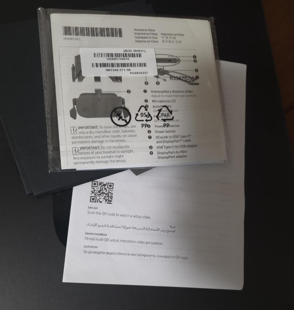 HP Reverb G2 VRヘッドセット