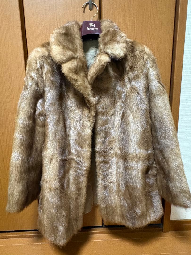 ミンクコート リアルファー ブラウン 毛皮コート