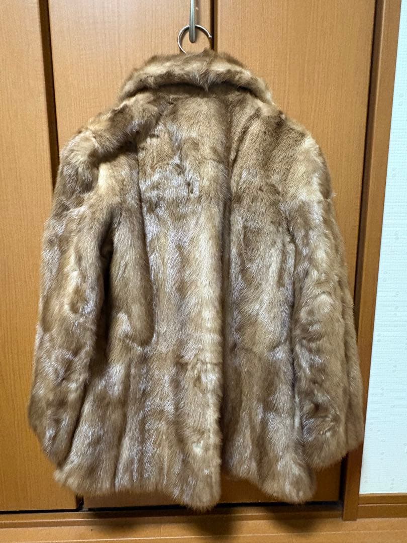 ミンクコート リアルファー ブラウン 毛皮コート