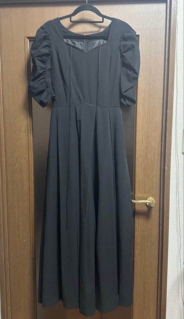 ワンピース AmeriVINTAGE SEERSUCKER VOLUME HEM DRESS