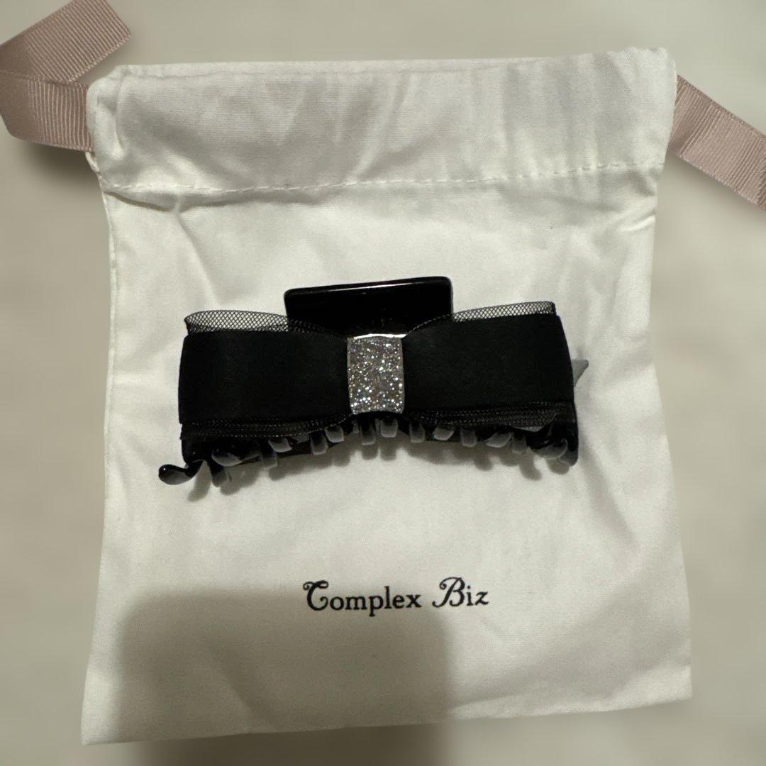 Complex Biz ブラックリボンヘアクリップ