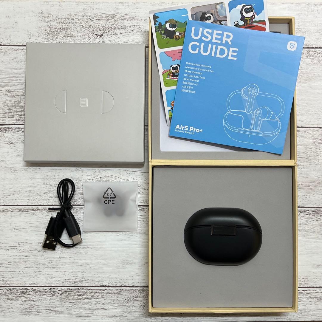 【値下げ】サウンドピーツAir5 Pro+ ノイキャン付高性能ワイヤレスイヤホン