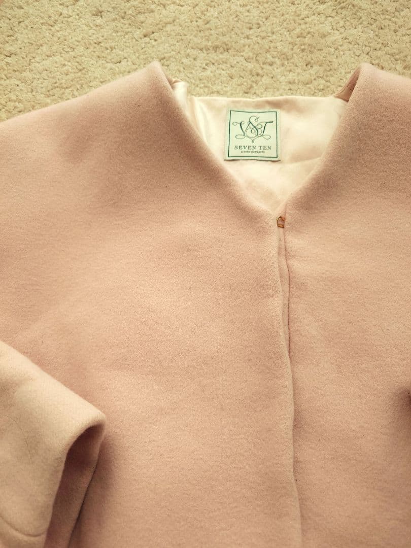 セブンテン バイ ミホカワヒト ダブルフェイスショートコート ピンク M