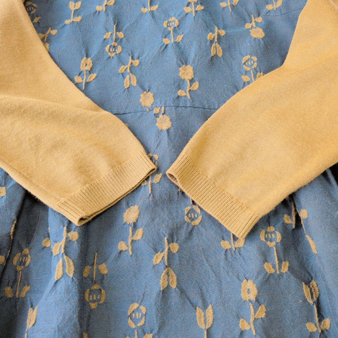 M.&KYOKO エムアンドキョウコ 佐藤繊維 ワンピース 花柄 ニット 2