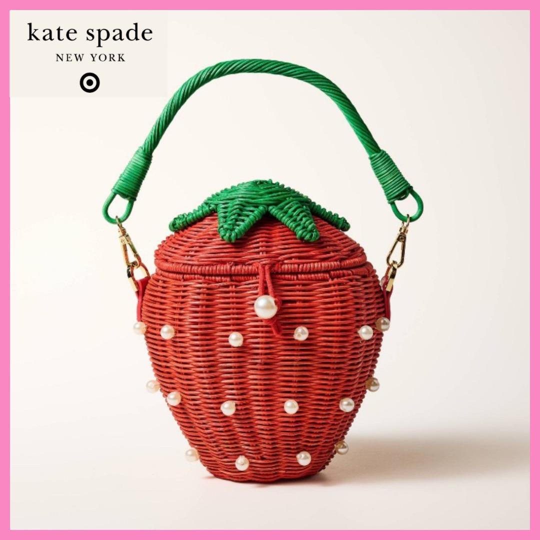 【完売品】限定販売⭐︎ kate spade イチゴ型パールかごバッグ
