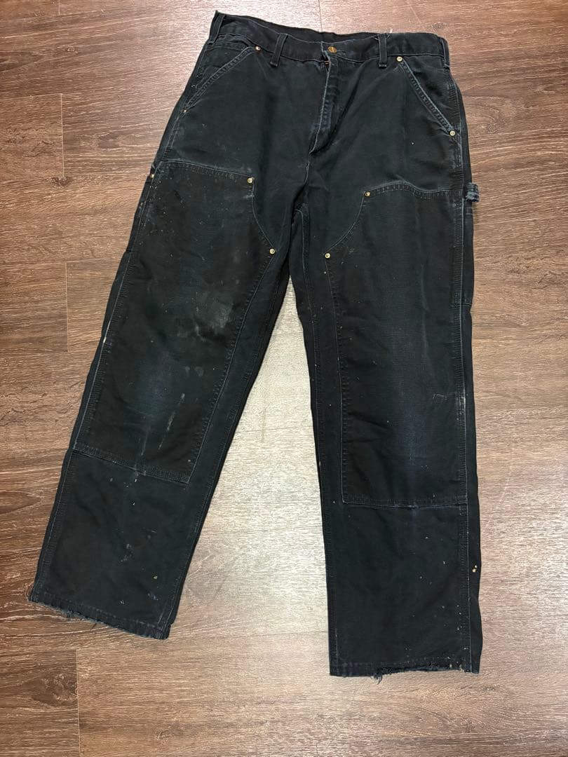 カーハート　ダブルニー　ブラック　スタッズ