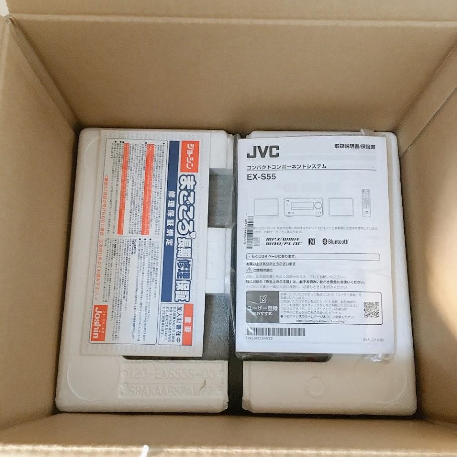 JVCEX-S55オーディオ機器ケンウッド コンパクト コンポ 【新品 未使用】