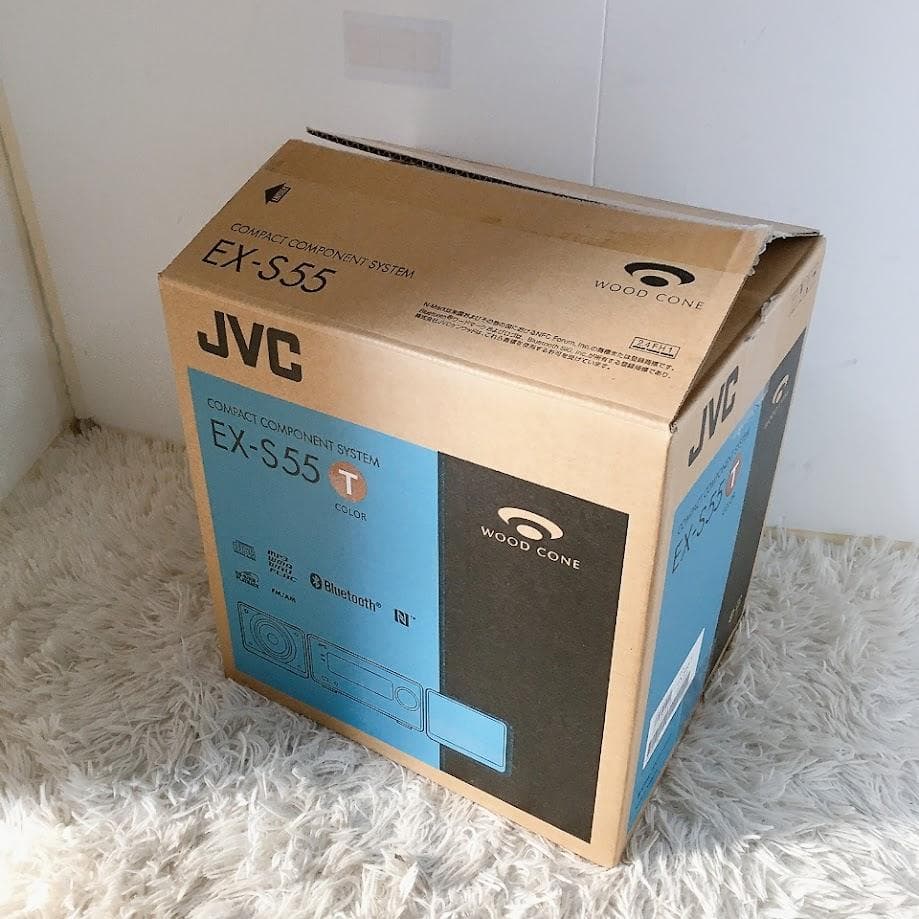JVCEX-S55オーディオ機器ケンウッド コンパクト コンポ 【新品 未使用】