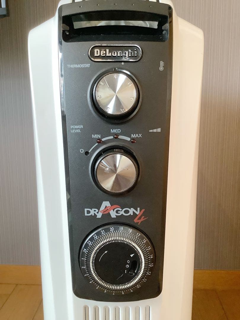 レア デロンギ オイルヒーター 15畳　 220-240V 変圧器 カシムラ