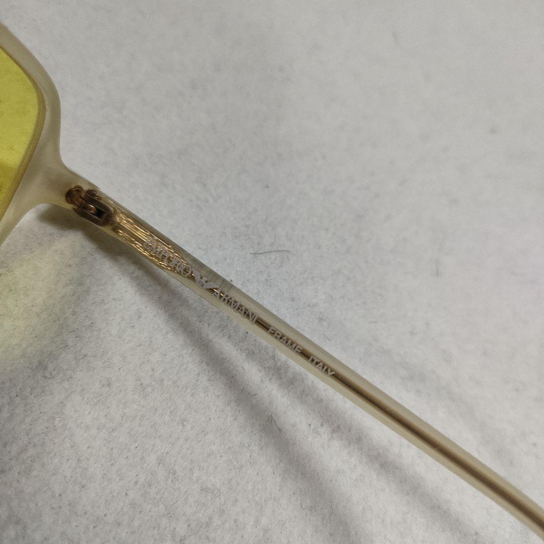 75 超美品　エンポリオアルマーニ　サングラス　イエロー　度無　512 155