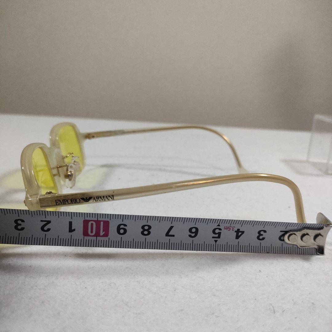 75 超美品　エンポリオアルマーニ　サングラス　イエロー　度無　512 155
