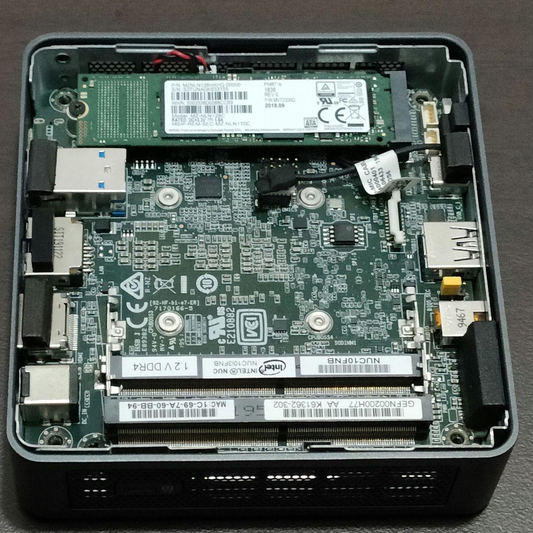 Intel NUC 10i3FNK Win11pro メモリ無 SSD128GB