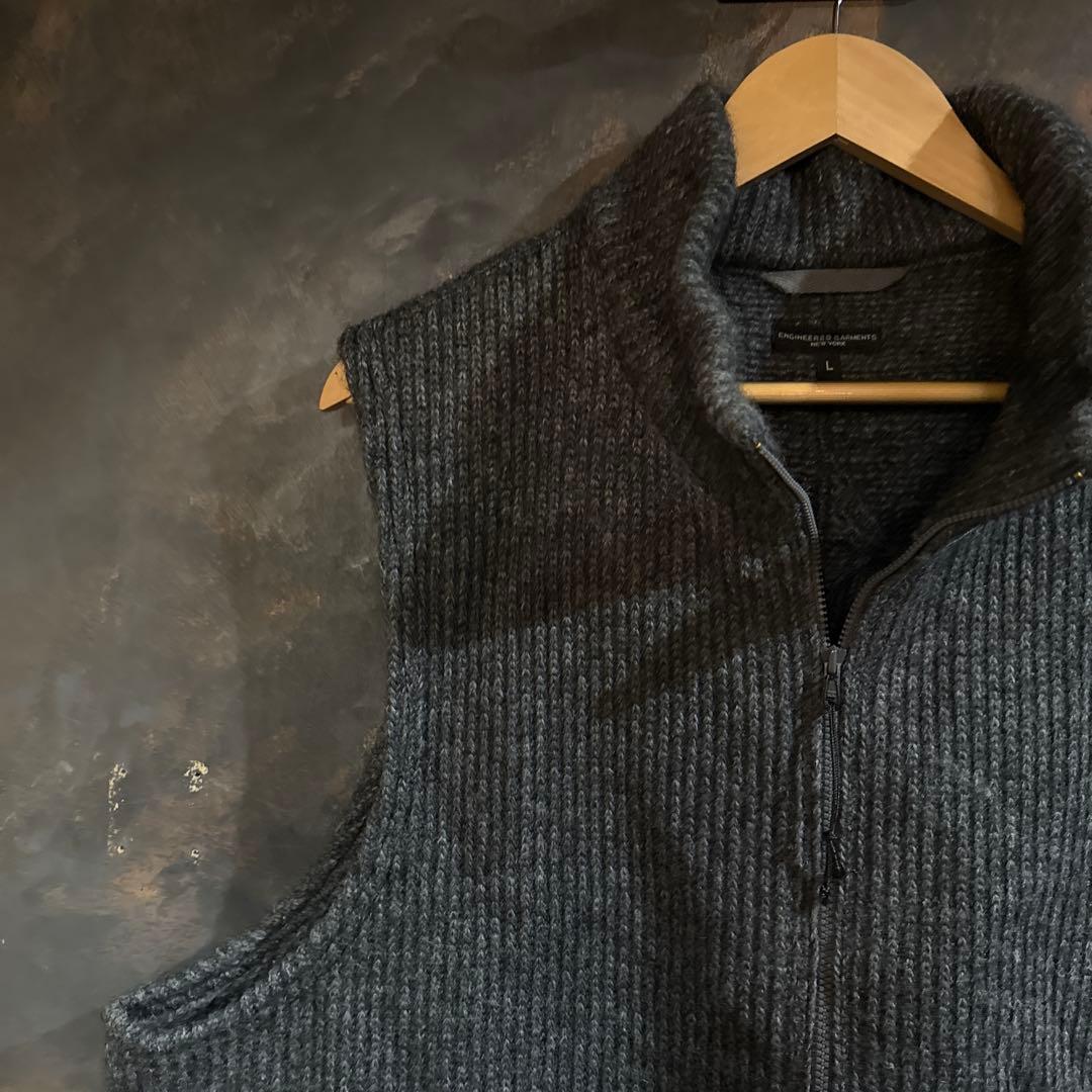 エンジニアドガーメンツ　High Mock Knit Vest Lサイズ