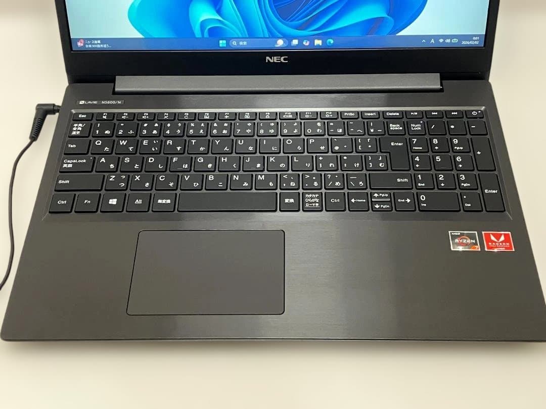 NECノートパソコン 2世代Ryzen7/12GB/SSD/Windows11
