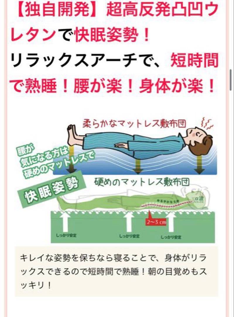 櫻道ふとん店　敷布団【快眠の王】