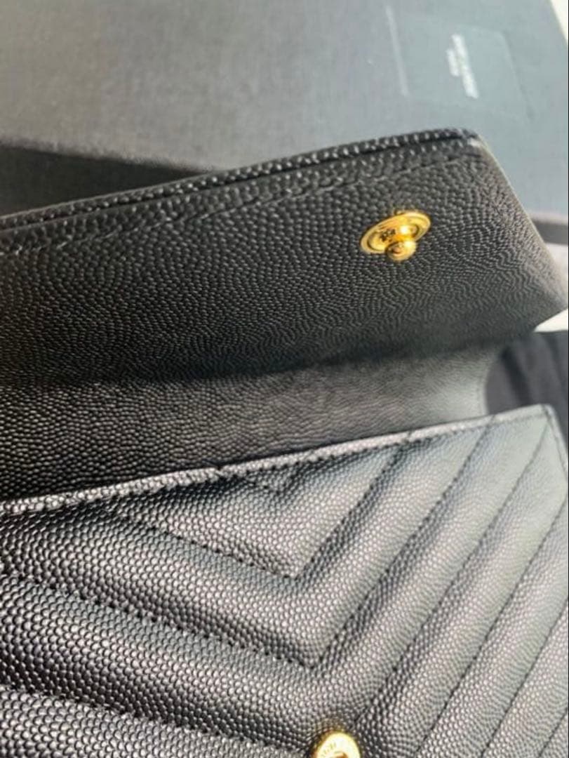 新品同様、ほぼ未使用、サンローラン 長財布 保存袋 箱あり