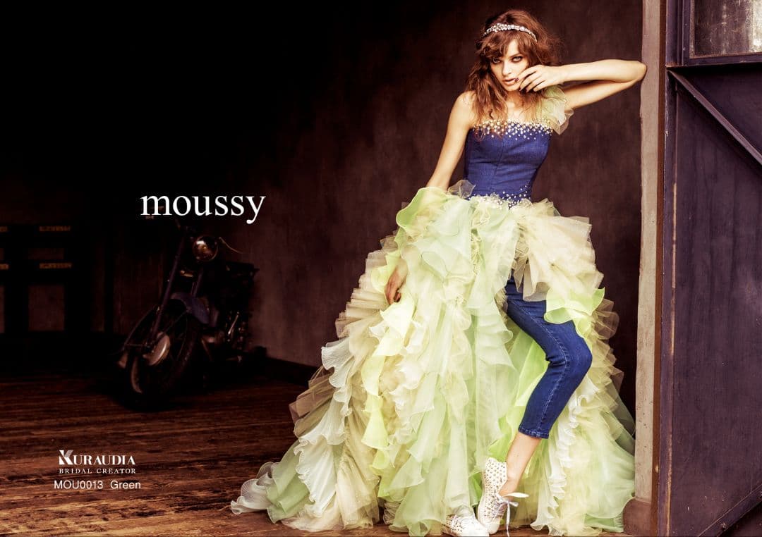MOUSSY　 カラードレス　2way カラードレス マウジー