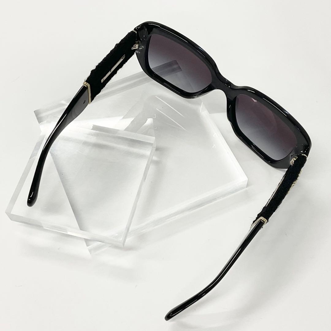 シャネル サングラス ココマーク ツイード ロゴ アイウェア ブラック