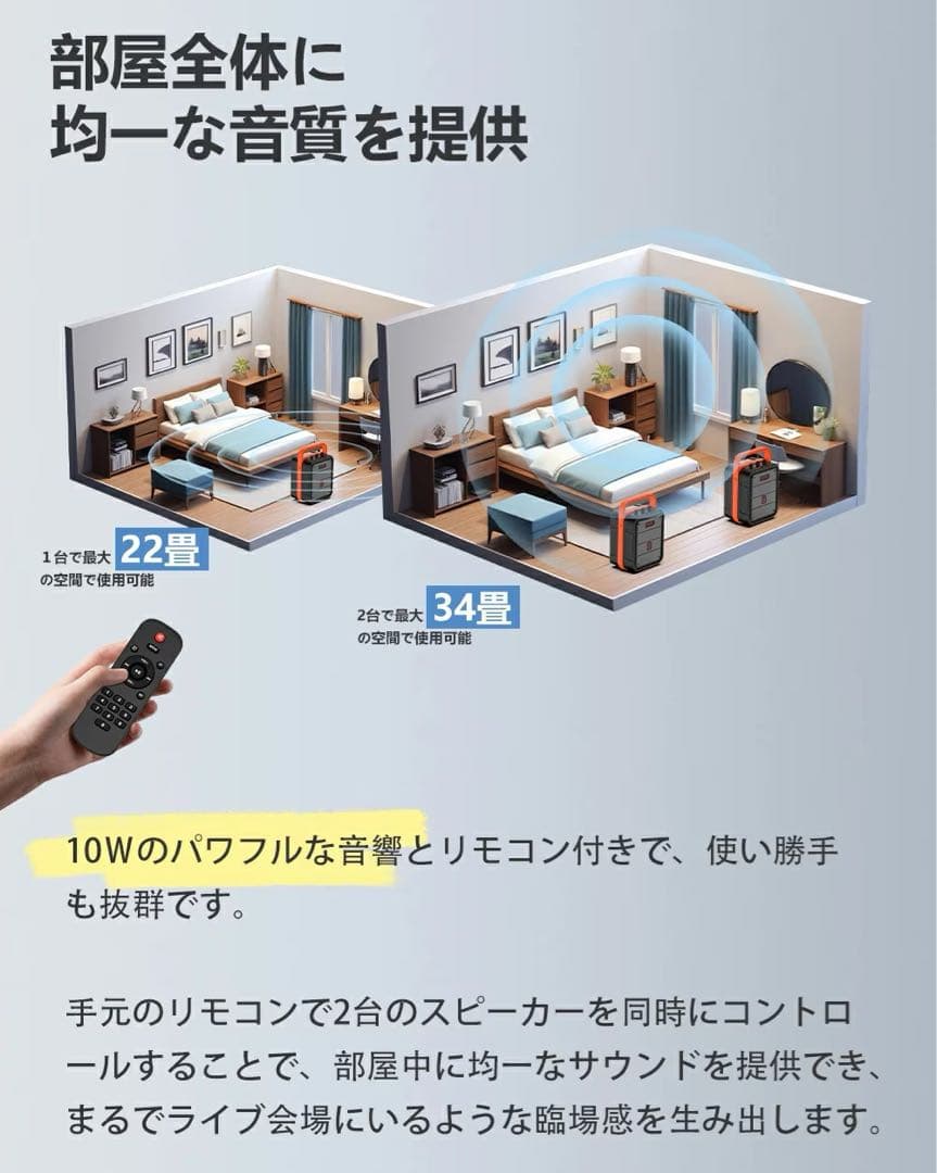 スピーカーセット カラオケ 拡声器 ワイヤレスマイク1本 Bluetooth