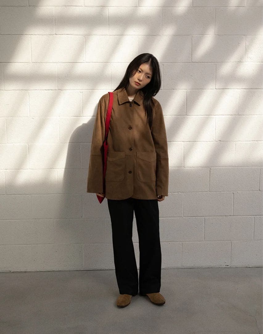 ジャケット・アウター OHOTORO henry suede jacket