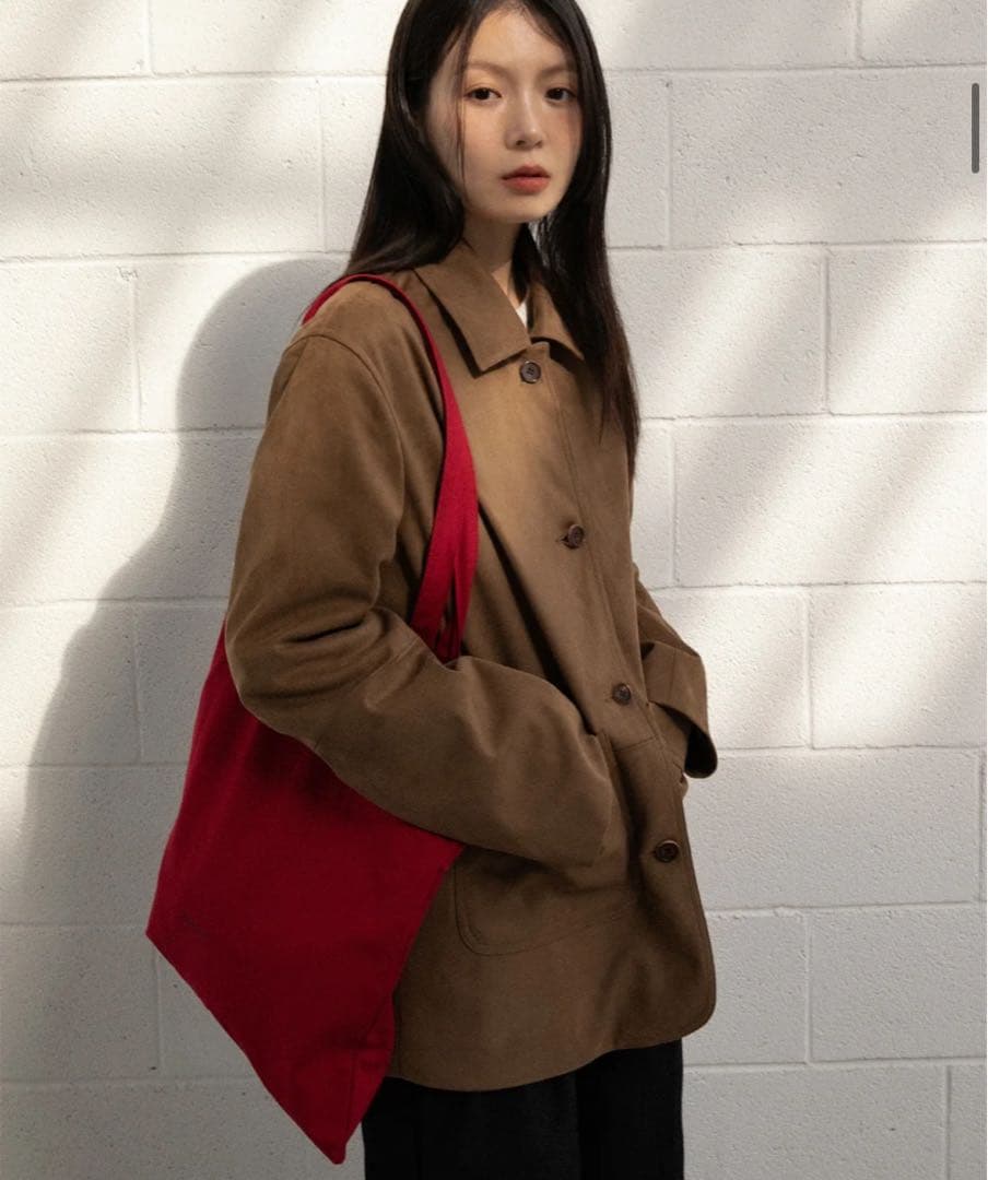 ジャケット・アウター OHOTORO henry suede jacket