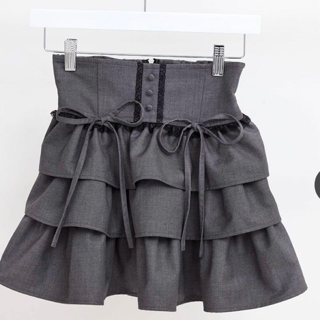 ハニーミュウ　ティアードフリルスカート F