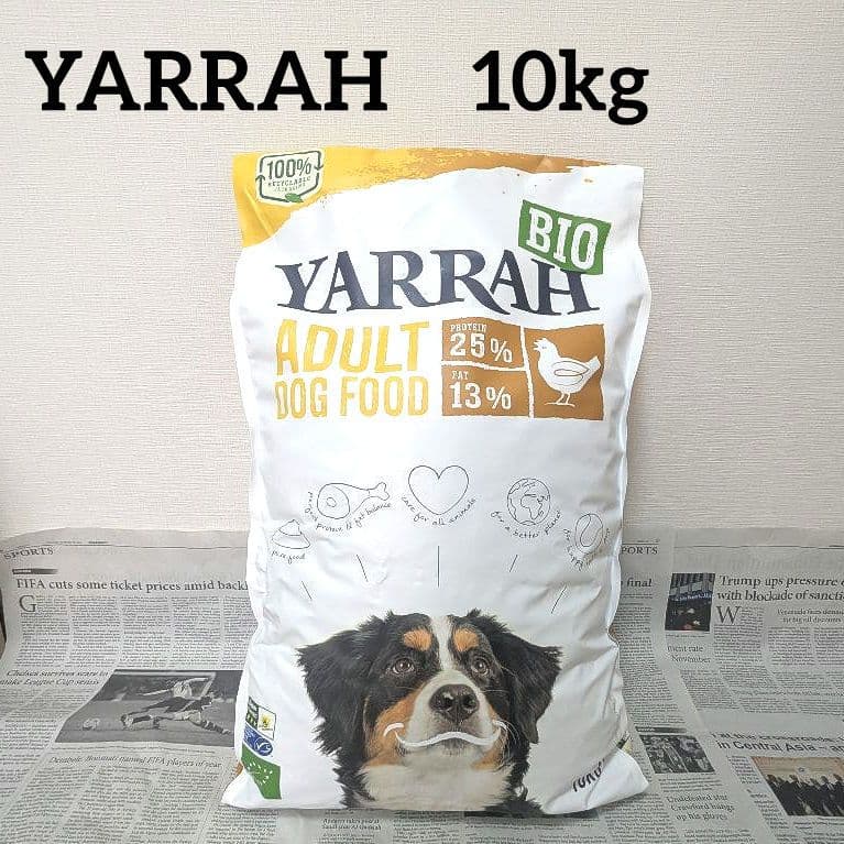 YARRAH ヤラー オーガニックドッグフード チキン 大型犬 成犬 10kg