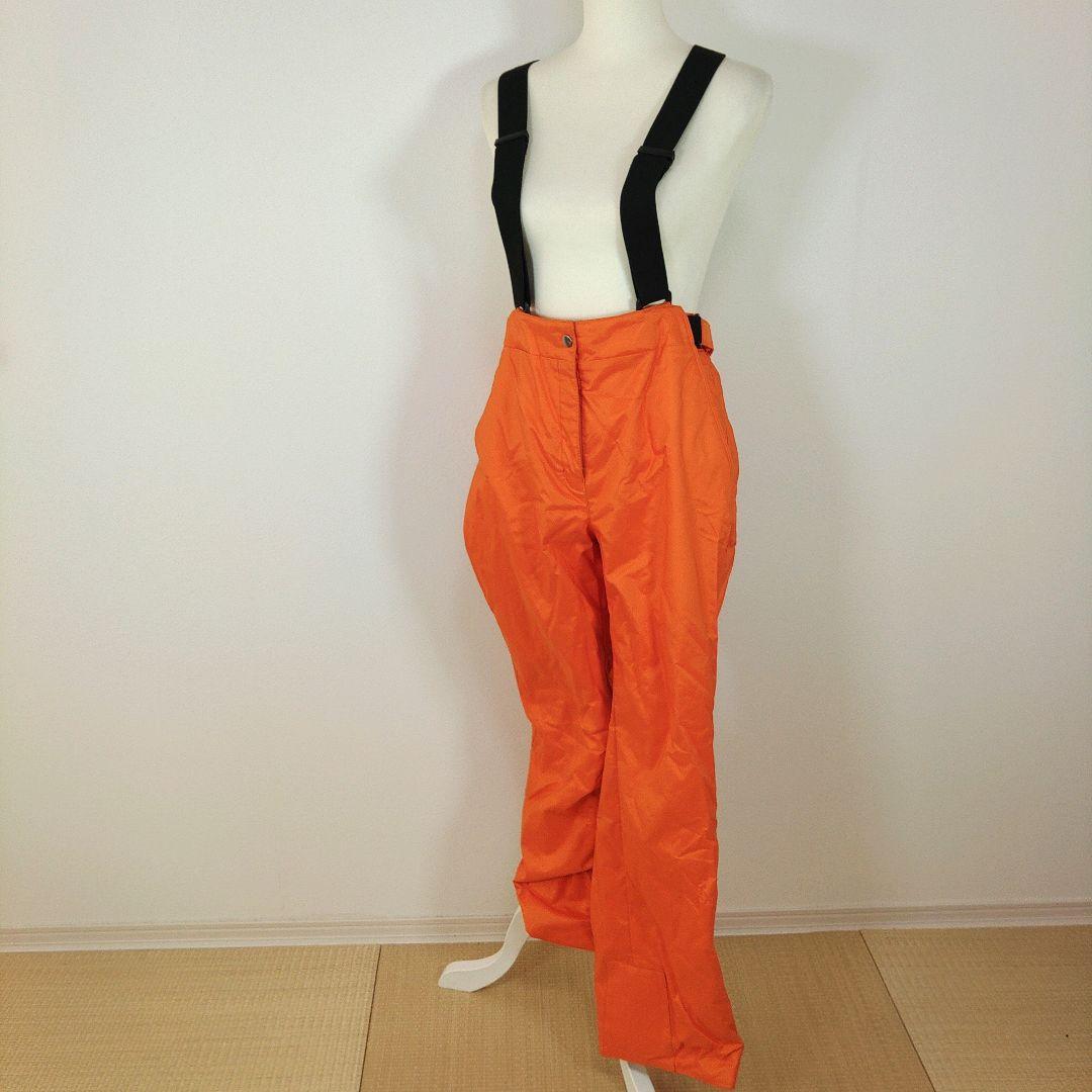 レディース　L　スキー　スノーボードウェア　上下セット　オーバーサイズ　オレンジ