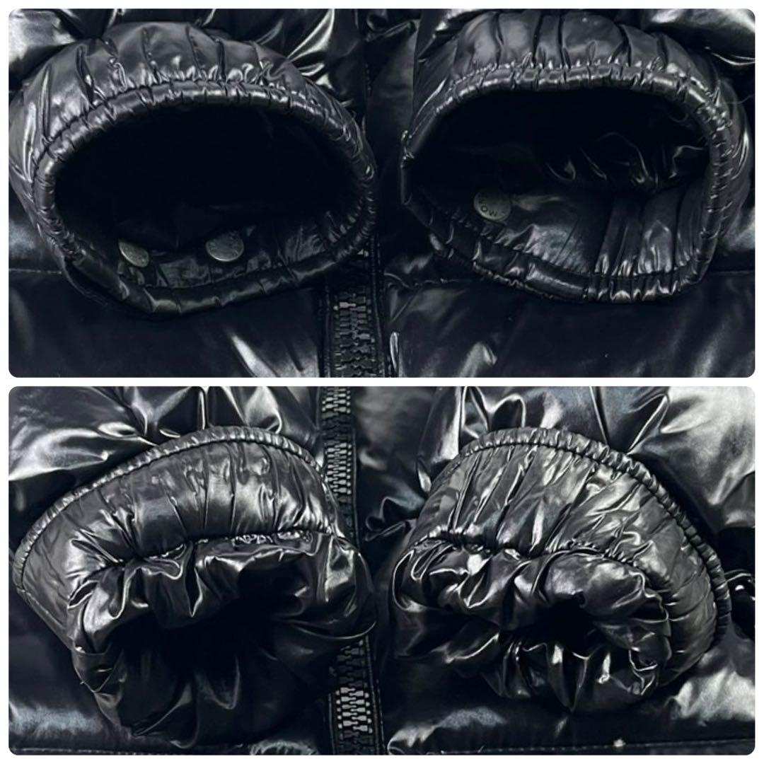 美品 希少 XL相当 モンクレール マヤ ダウンジャケット ブラック 肉厚 極暖